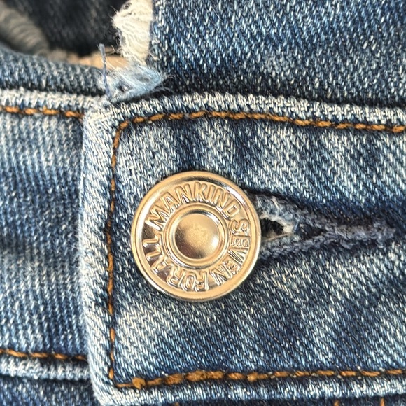 7 For All Mankind Jeans With Frayed Waist Size 28. - Picture 8 of 16